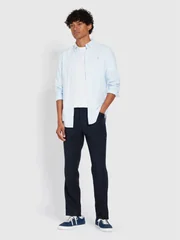 Farah Brewer Stripe Shirt - Green Meadow - M