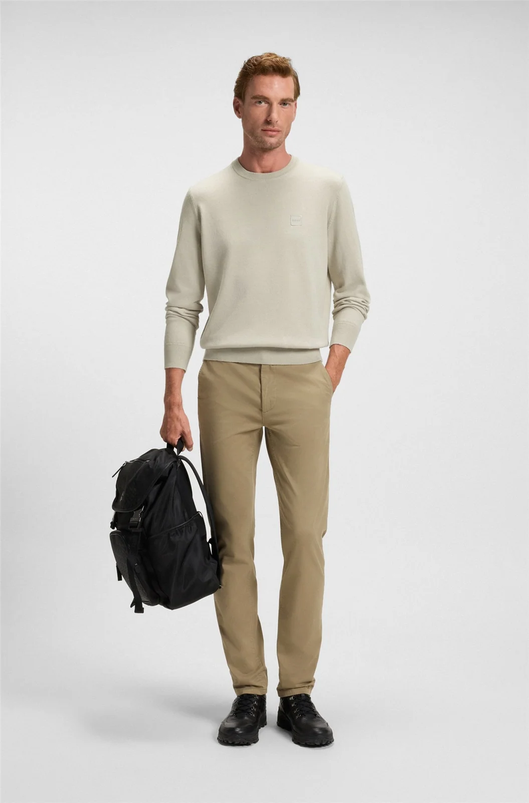 Boss Kanovano Cotton & Cashmere Sweater - Beige - XL