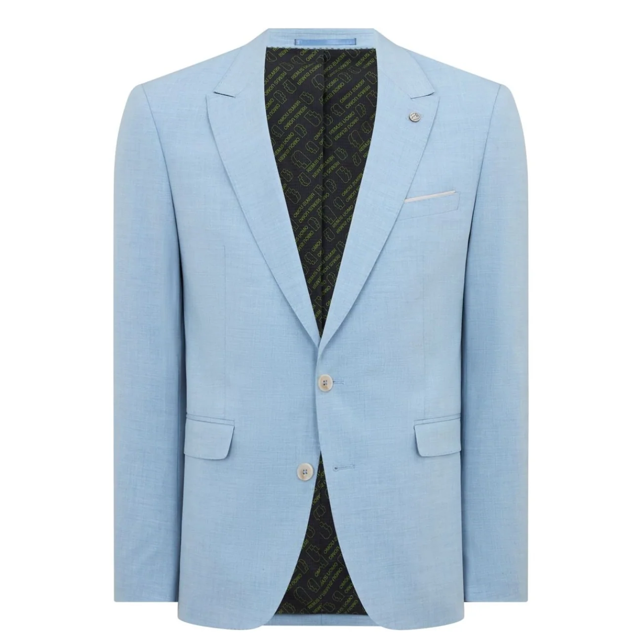 Remus Uomo Massa Suit Jacket - Pale Blue - 42R