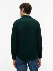 Tommy Hilfiger Solid Heritage Button Down Oxford Shirt - Green - L