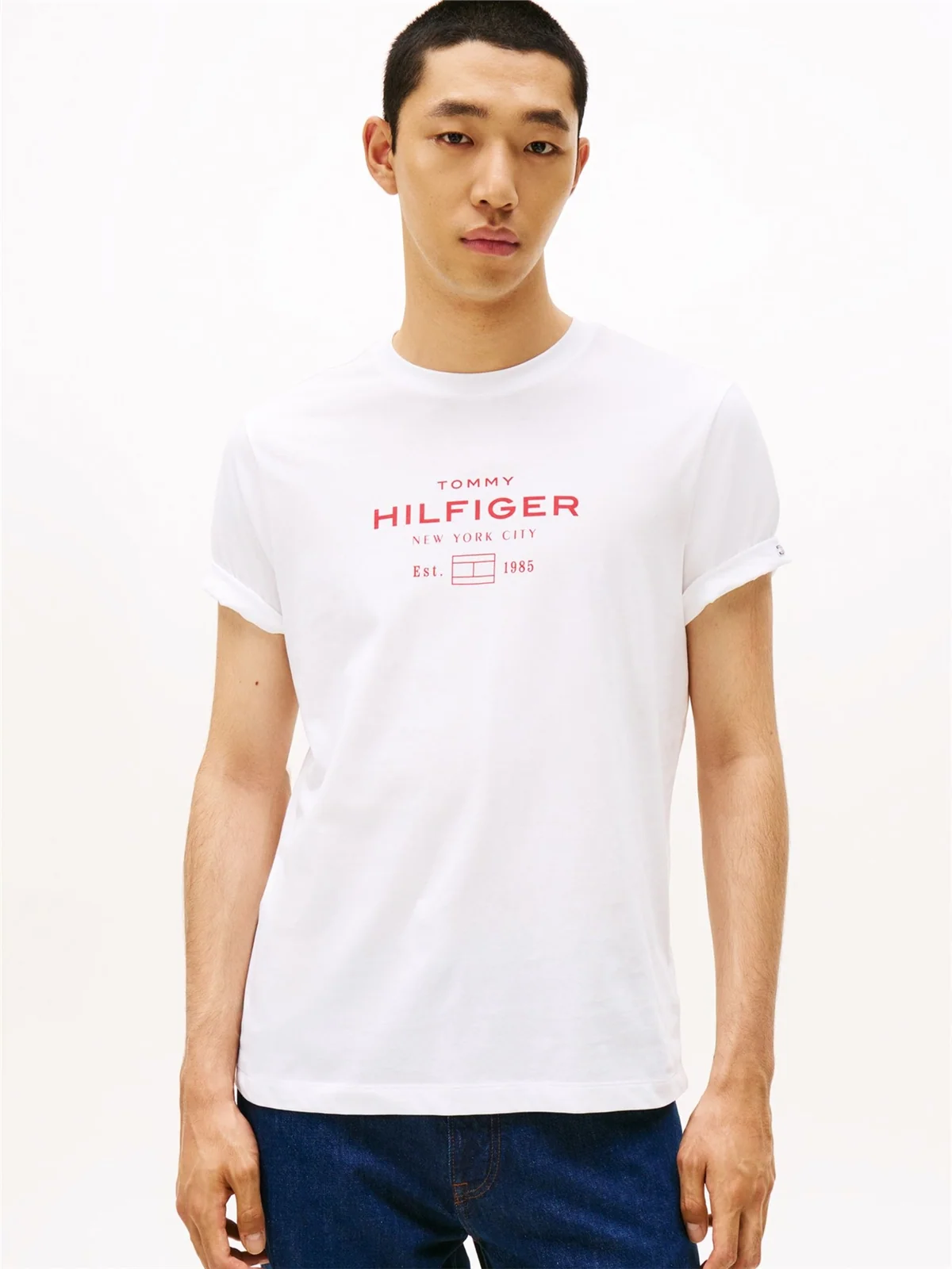 Tommy Hilfiger Stack Graphic T-shirt - White - M