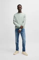 Boss Asac Crew Neck Sweater - Light Blue - L