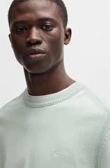 Boss Asac Crew Neck Sweater - Light Blue - L