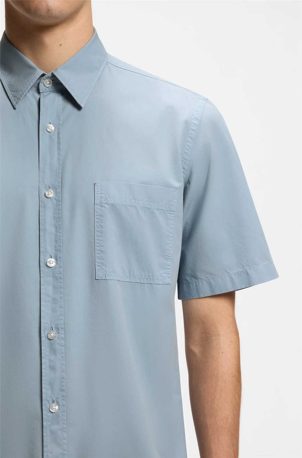 Boss Relegant_6 Short Sleeve Poplin Shirt - Blue - M