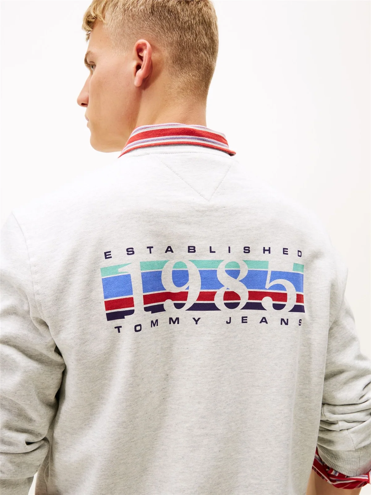 Tommy Jeans 1985 DNA Crew Neck Sweatshirt - Grey - L