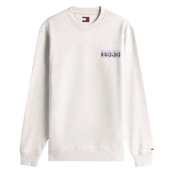 Tommy Jeans 1985 DNA Crew Neck Sweatshirt - Grey - L