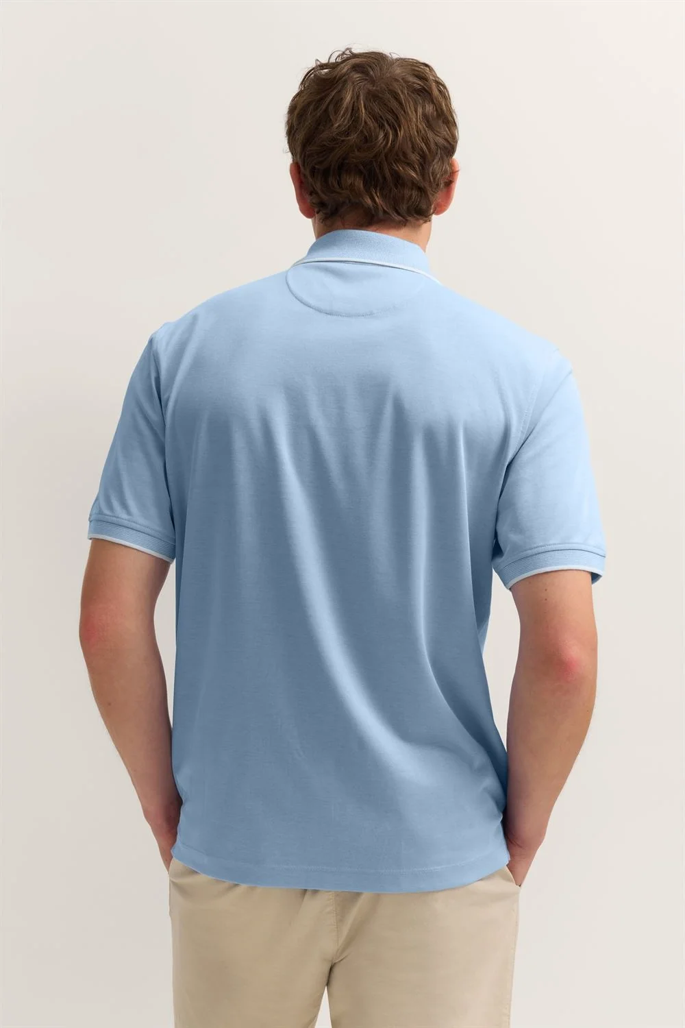 Bugatti Modern Polo Shirt with Breast Pocket - Blue - M
