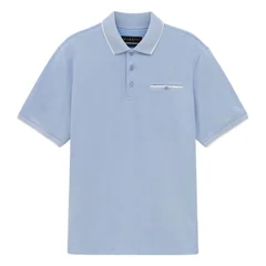 Bugatti Modern Polo Shirt with Breast Pocket - Blue - M