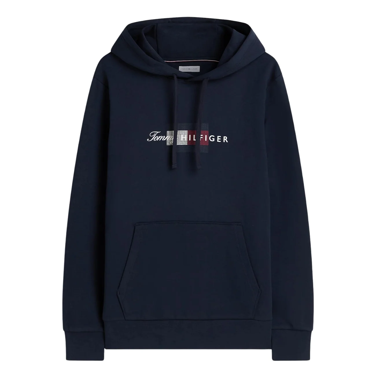 Tommy Hilfiger Script Flag Hoodie - Navy - XL