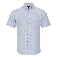 6th Sense Short Sleeve Printed Shirt Per 19 - White - M