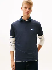 Tommy Jeans Tonal Tommy Badge Crew Neck T-Shirt - DK Navy - L