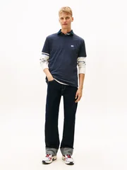 Tommy Jeans Tonal Tommy Badge Crew Neck T-Shirt - DK Navy - L