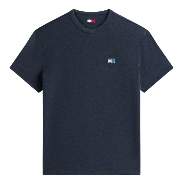 Tommy Jeans Tonal Tommy Badge Crew Neck T-Shirt - DK Navy - L