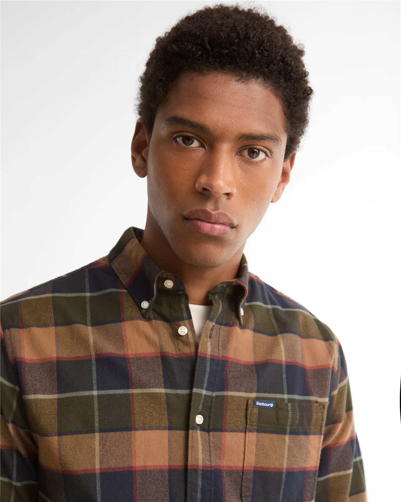 Barbour Valley Tailored Checked Shirt - Green - 2XL