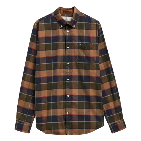 Barbour Valley Tailored Checked Shirt - Green - 2XL
