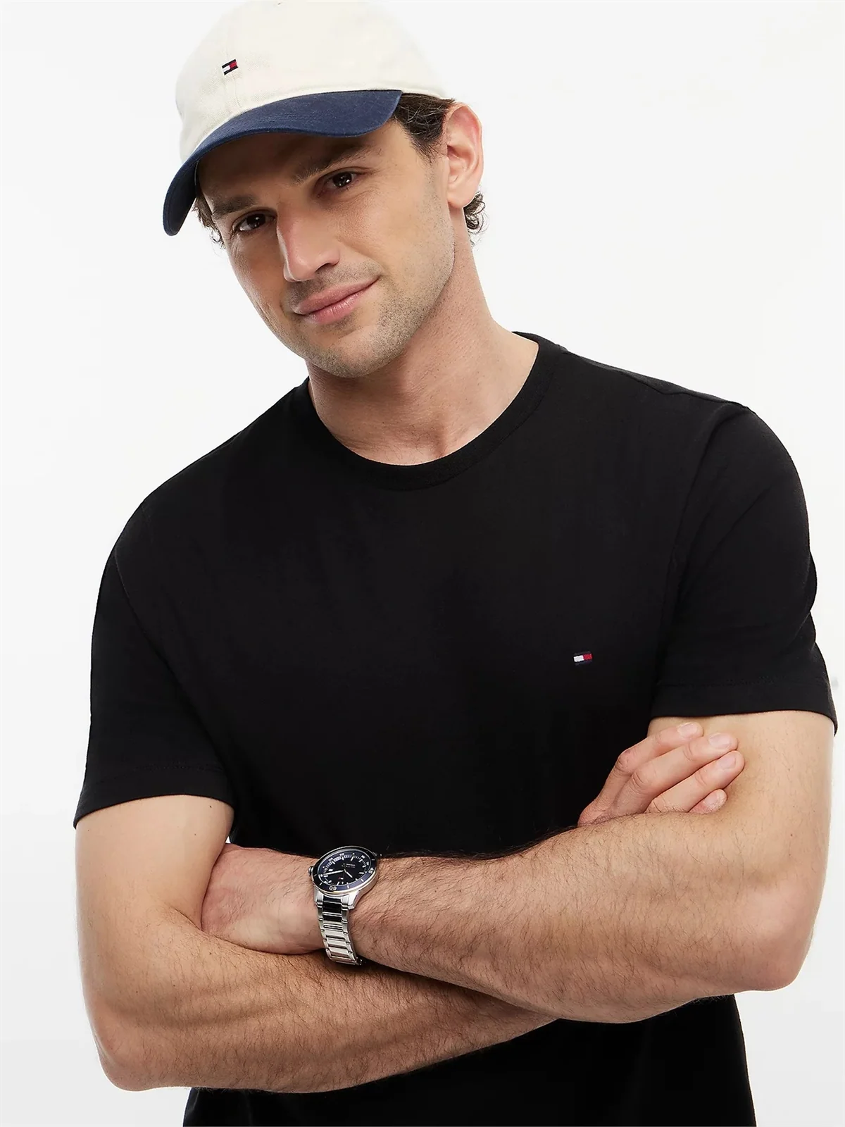 Tommy Hilfiger Seasonal Essential Slub Cotton T-shirt - Black - L