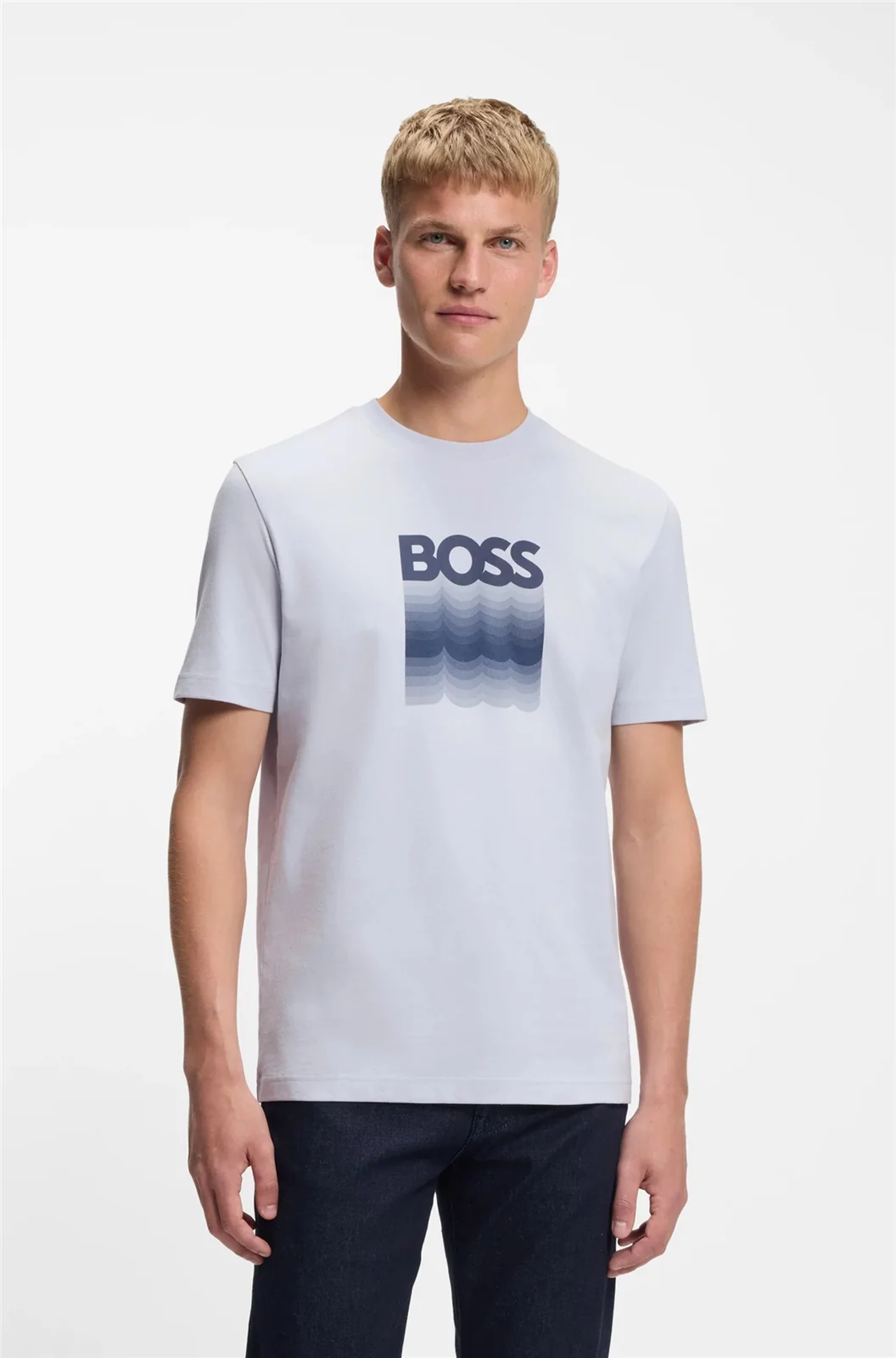 Boss Insignia Cotton Jersey T-shirt - Grey - XL