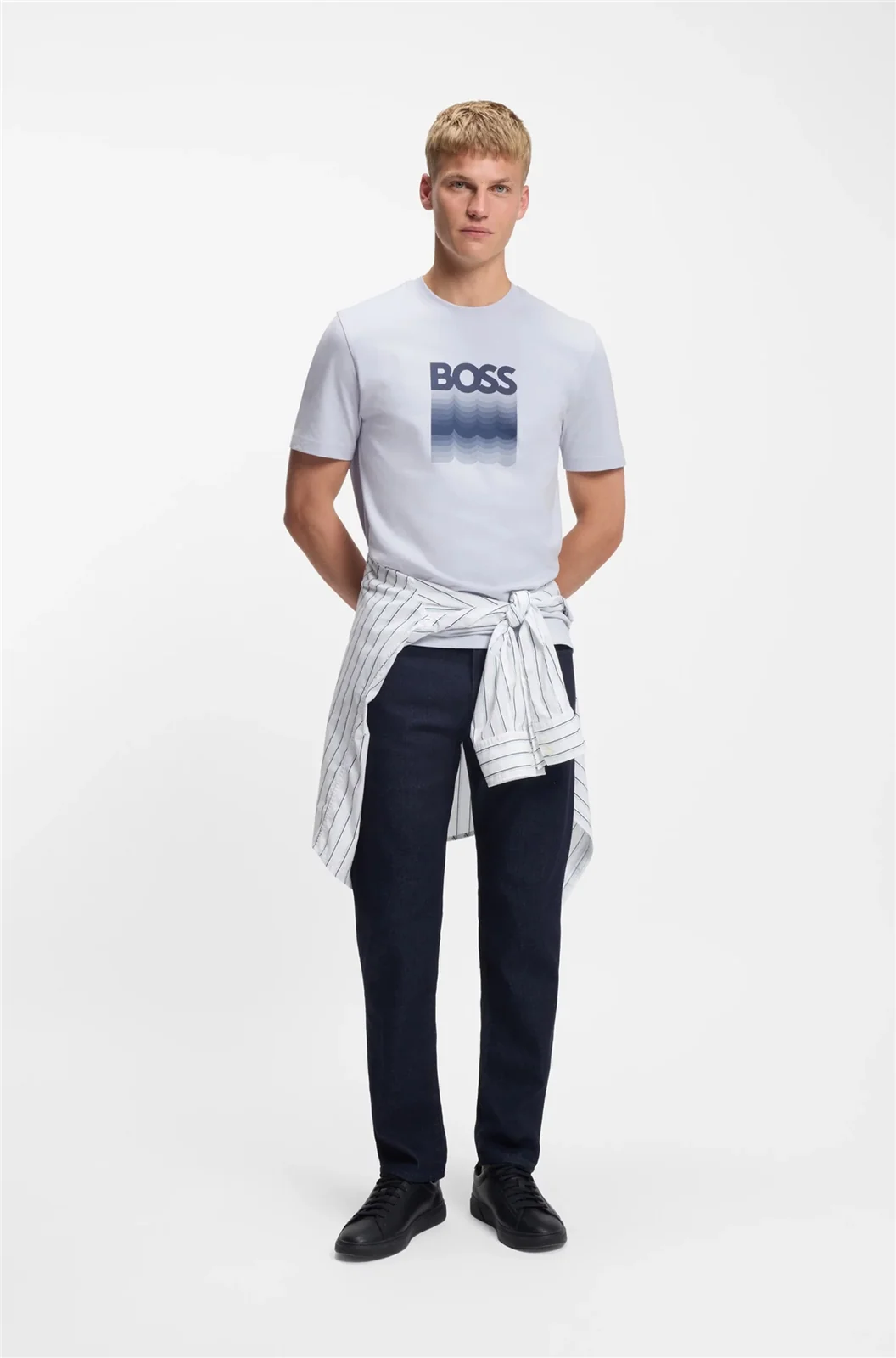 Boss Insignia Cotton Jersey T-shirt - Grey - XL