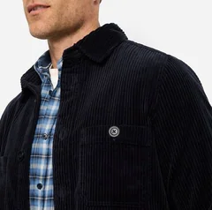 Olymp Corduroy Overshirt - Navy - XL