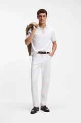 Boss H-Parlay Cotton Polo Shirt - White - L