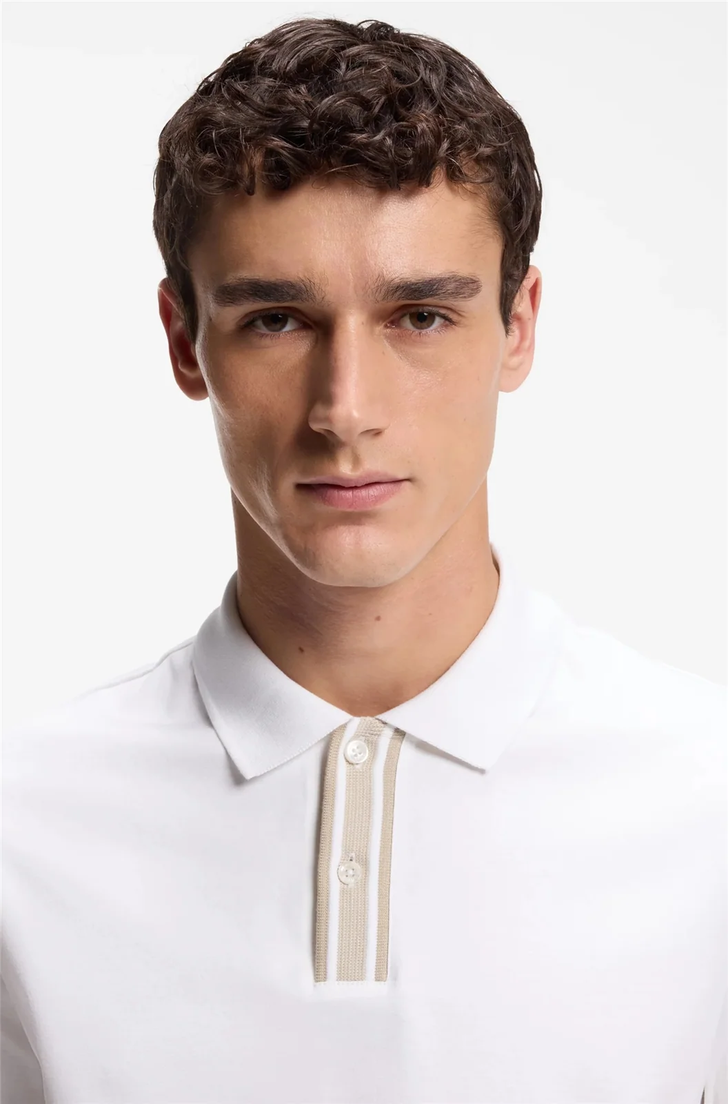 Boss H-Parlay Cotton Polo Shirt - White - L