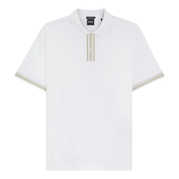 Boss H-Parlay Cotton Polo Shirt - White - L