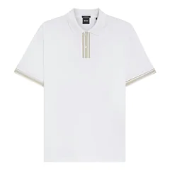Boss H-Parlay Cotton Polo Shirt - White - L