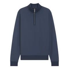 Boss H-Sidney Half Zip Sweater - Blue - XL