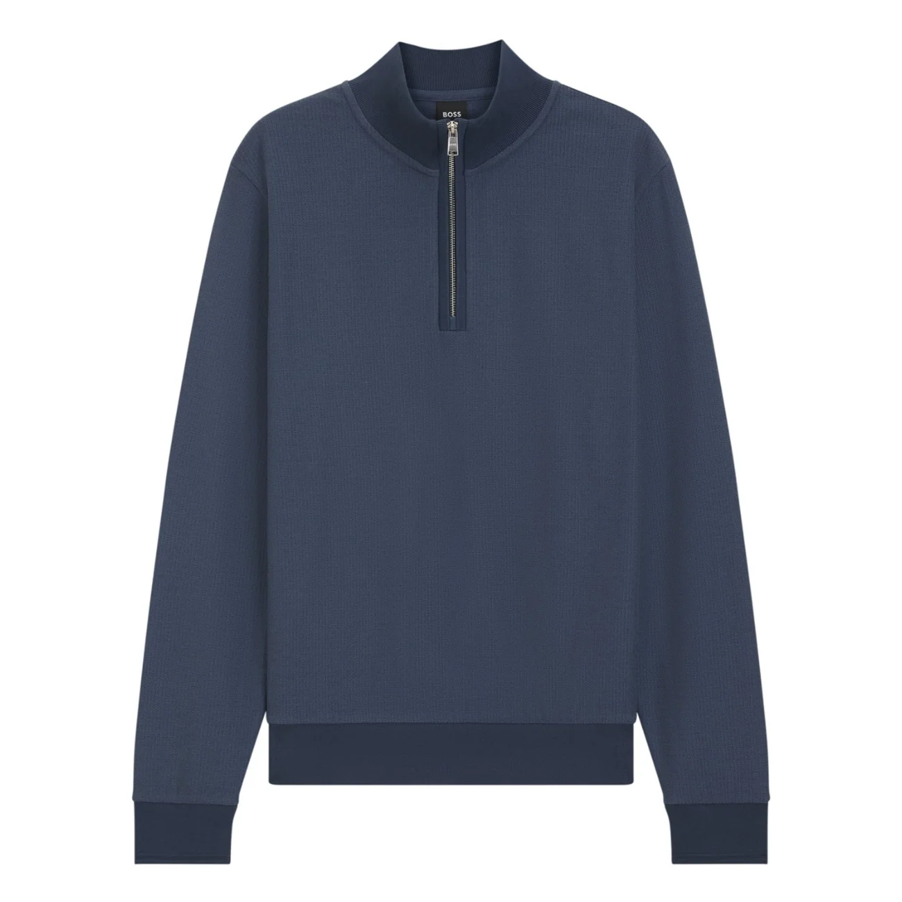 Boss H-Sidney Half Zip Sweater - Blue - XL