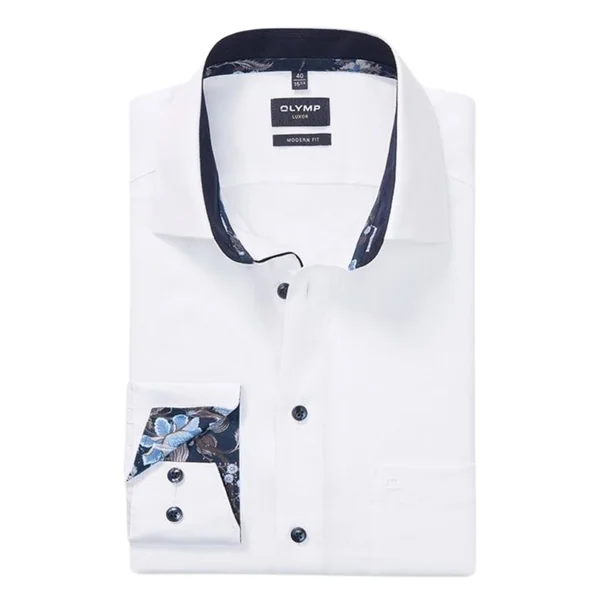 Olymp Modern Fit Formal Shirt - White - 15.5