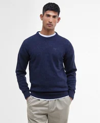 Barbour Essential Tisbury Crew Neck Sweater - Navy - 2XL