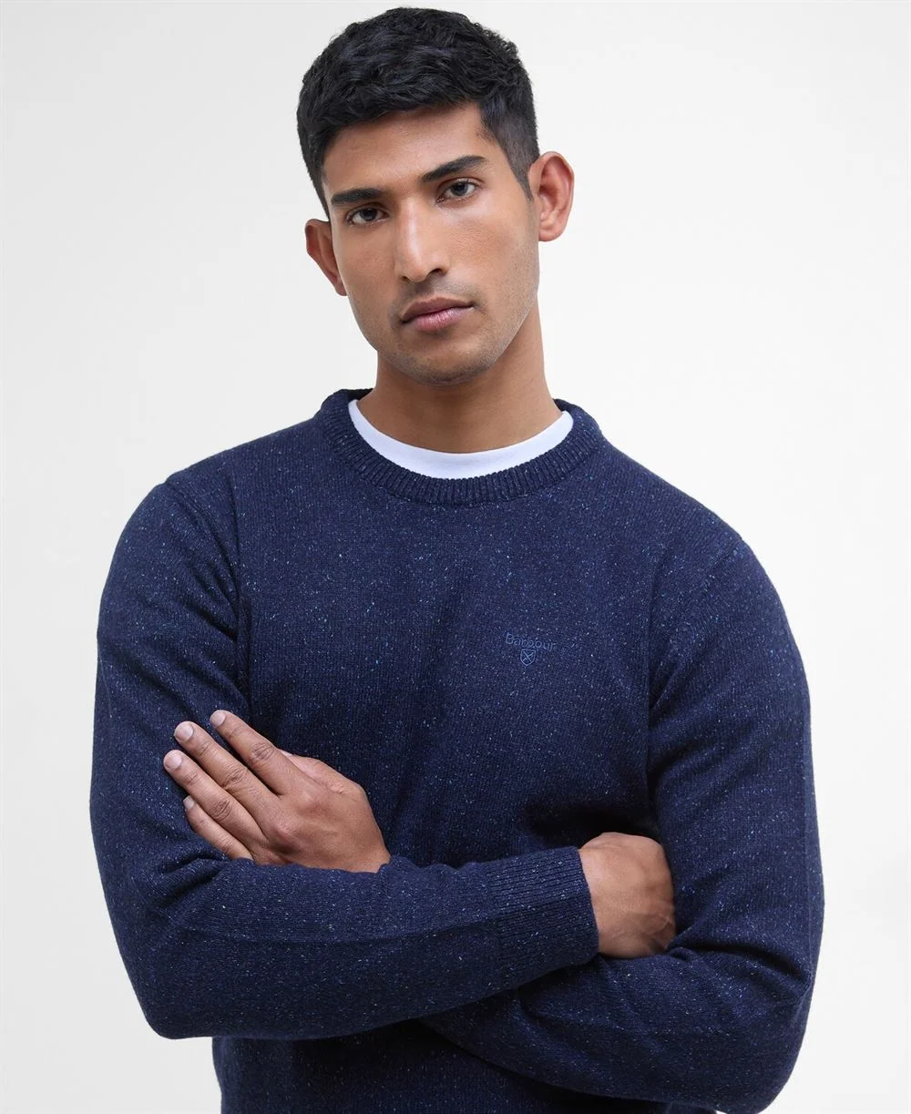 Barbour Essential Tisbury Crew Neck Sweater - Navy - 2XL