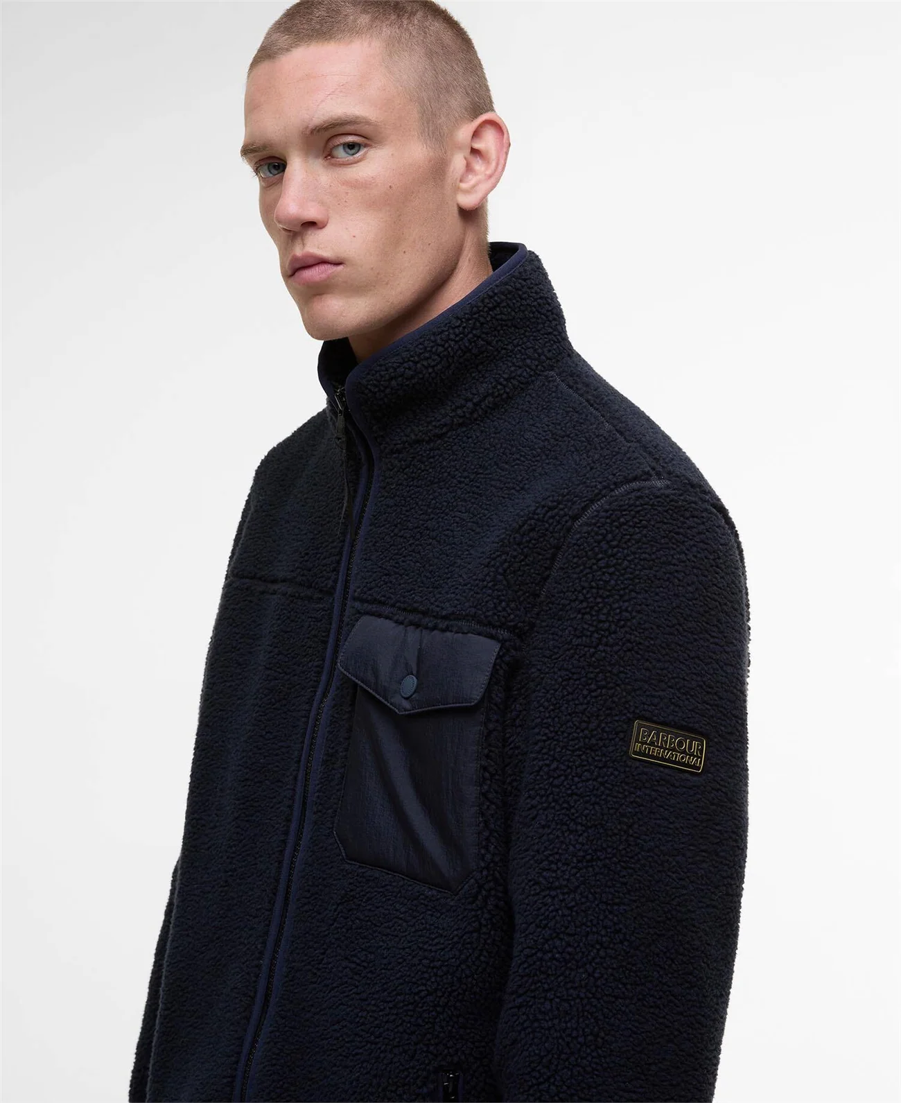 Barbour International Mossdale Fleece Jacket - Navy - S