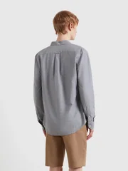 Farah Brewer Slim Fit Shirt - True Navy - S
