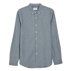 Farah Brewer Slim Fit Shirt - True Navy - S