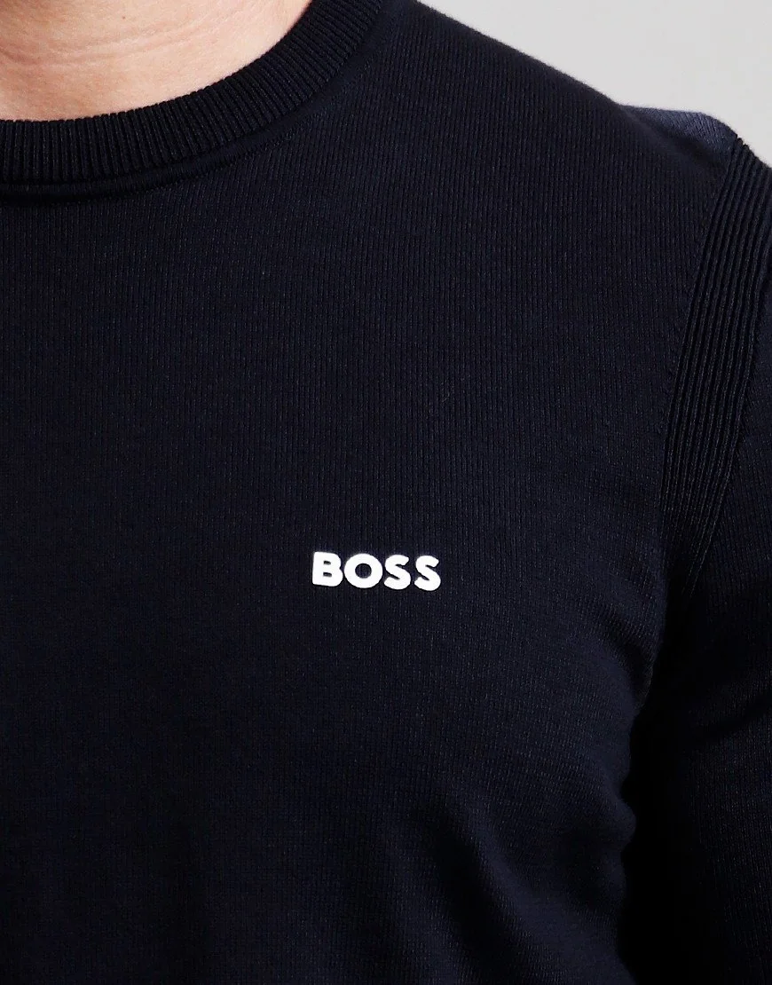 Boss Ever-X Crew Neck Sweater - Navy - M