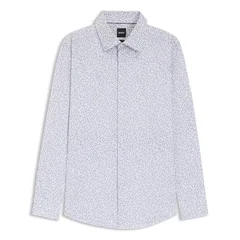 Boss H-Hank-K Slim Fit Printed Shirt - Blue - 2XL