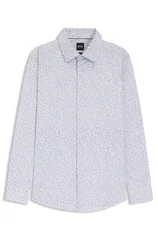 Boss H-Hank-K Slim Fit Printed Shirt - Blue - 2XL