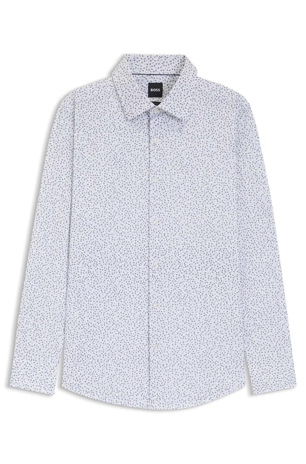 Boss H-Hank-K Slim Fit Printed Shirt - Blue - 2XL