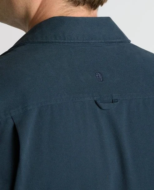 Remus Uomo Regular Fit Double Pocket Shacket - Blue - XL