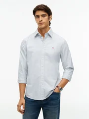 Tommy Hilfiger Heritage Oxford Striped Shirt - Green - L