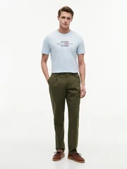 Tommy Hilfiger Script Flag T-shirt - Sky Blue - M
