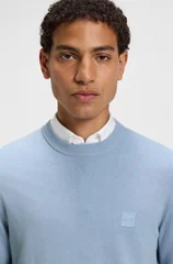 Boss Kanovano Cotton-Cashmere Sweater - Blue - 2XL