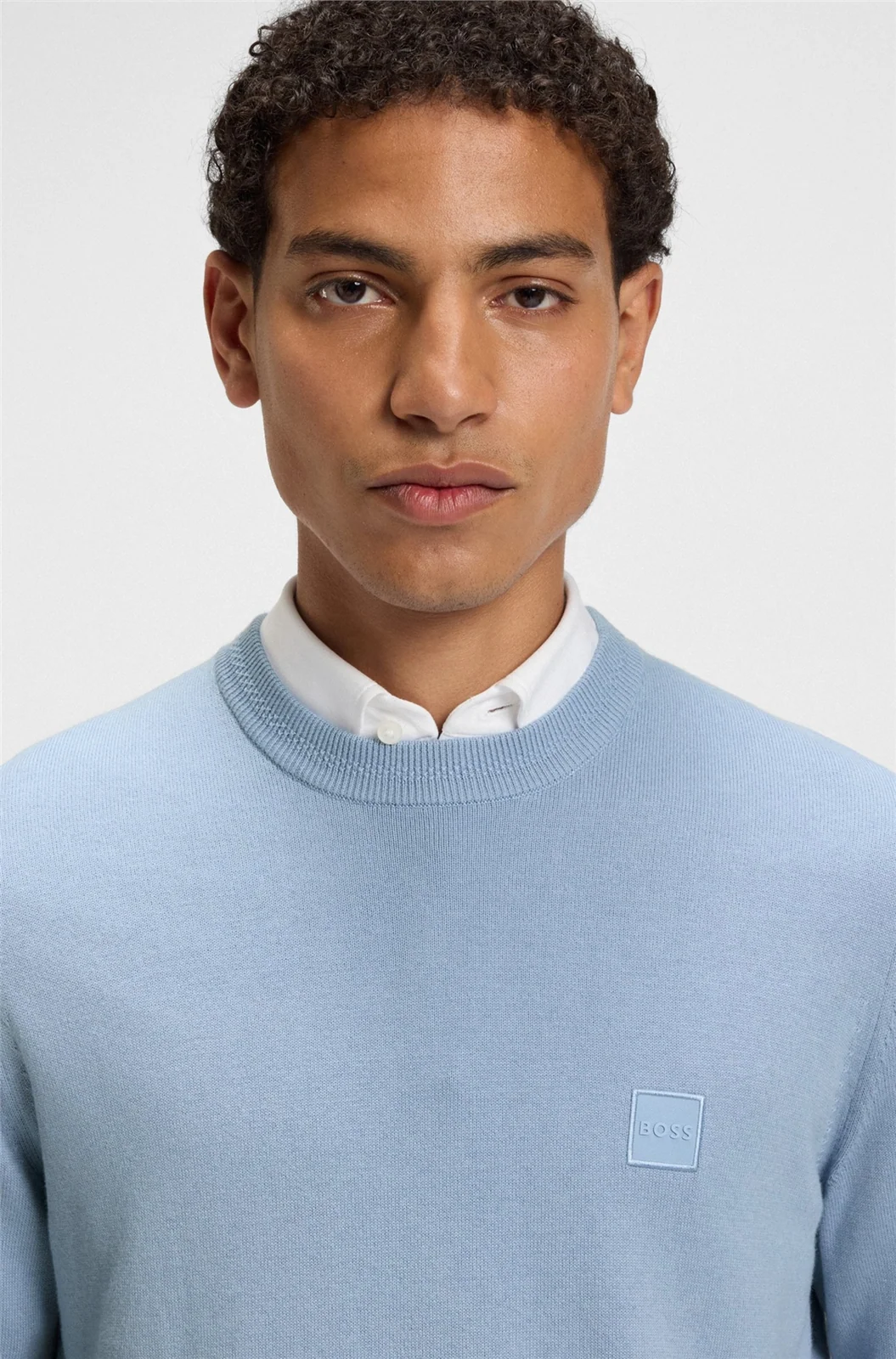 Boss Kanovano Cotton-Cashmere Sweater - Blue - 2XL