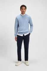Boss Kanovano Cotton-Cashmere Sweater - Blue - 2XL
