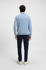 Boss Kanovano Cotton-Cashmere Sweater - Blue - 2XL