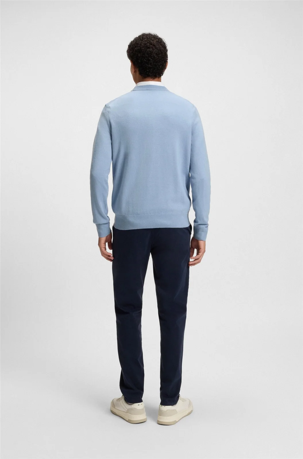 Boss Kanovano Cotton-Cashmere Sweater - Blue - 2XL