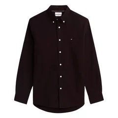 Tommy Hilfiger Flex Flannel Solid Coloured Shirt - Brown - M