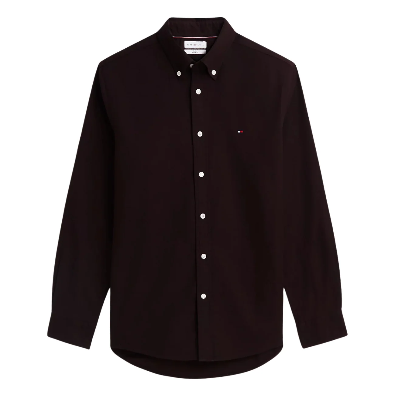 Tommy Hilfiger Flex Flannel Solid Coloured Shirt - Brown - M
