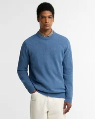 Barbour Essential Tisbury Crew Neck Sweater - Blue - M